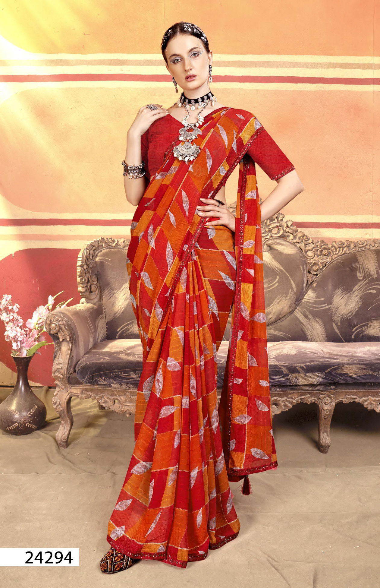 Arnika Vol 02 By Vallabhi Printed Georgette Sarees Wholesale Market In Surat